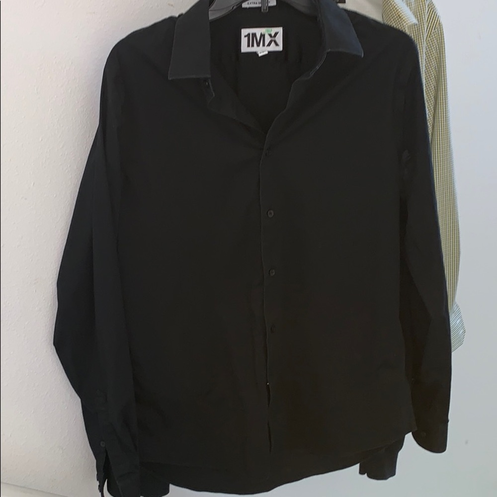 Express men’s black button down shirt size M